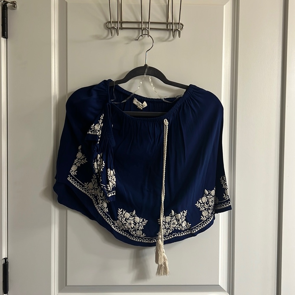 Cute crop top off the shoulder top
